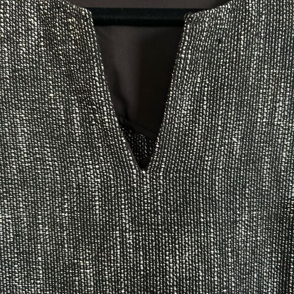 Nanette Lepore Black & White Tweed Fringe Artsy Mock Dress - Picture 12 of 12
